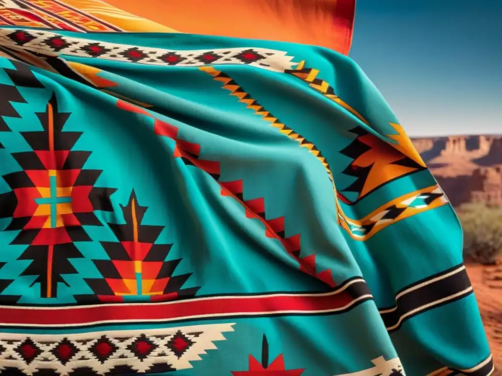 Tejido Navajo tradicional y artesano junto a un anciano, reflejando la historia contemporánea de los Textiles Navajos