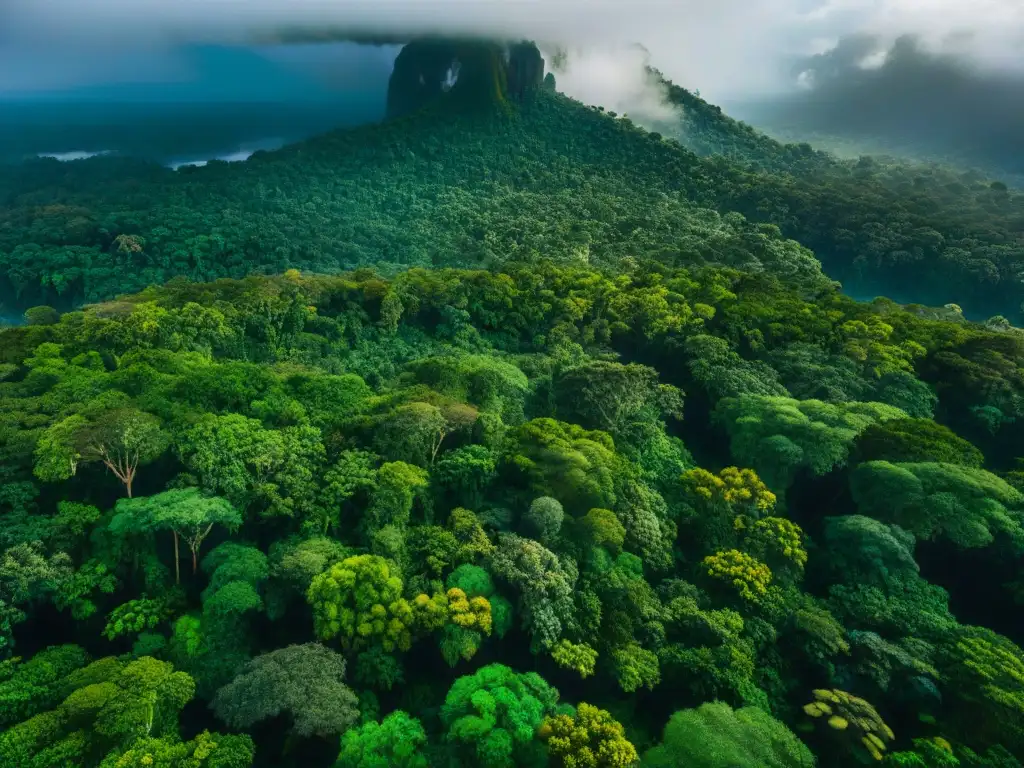 Un tesoro natural: la exuberante Amazonía con su biodiversidad y belleza, resaltando la preservación por habitantes originales