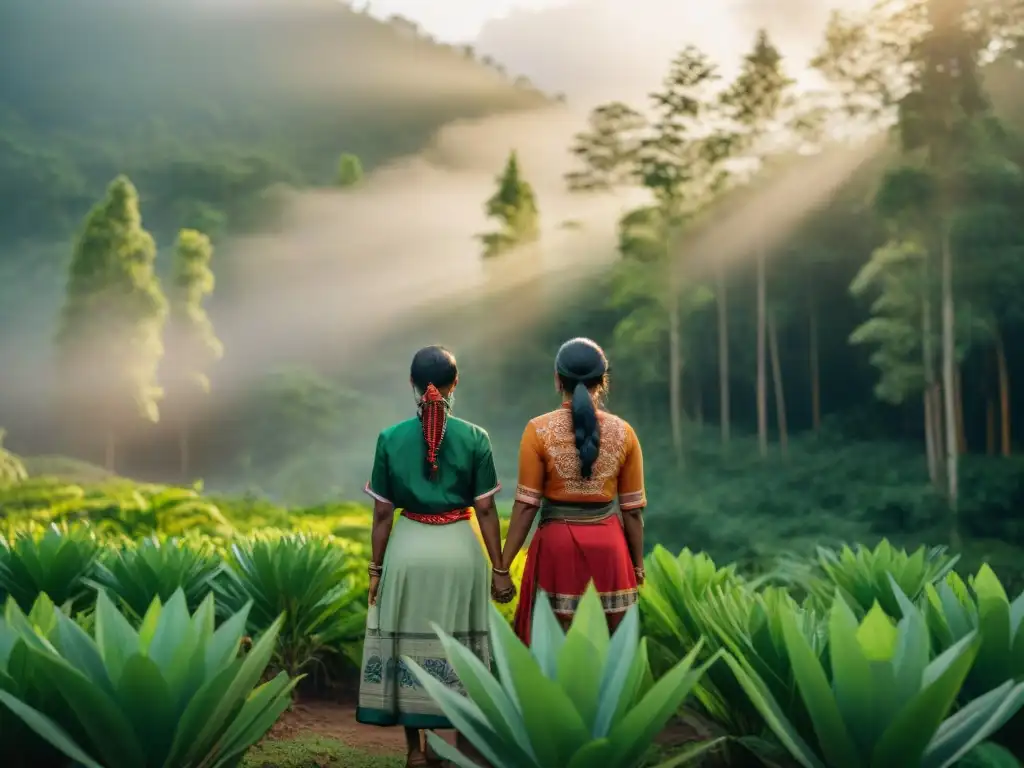 Unidas en la diversidad, mujeres indígenas luchan por la equidad en un bosque verde