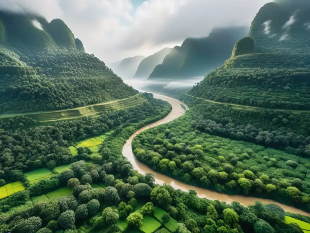 Un vibrante corredor verde entre montañas, río y bosques, con comunidades indígenas