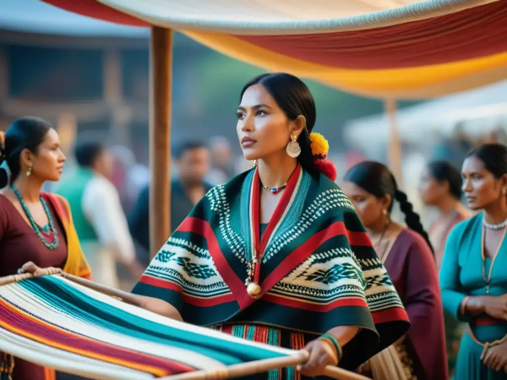 Vibrante feria textil indígena: justicia socioeconómica en comunidad, tradición y color