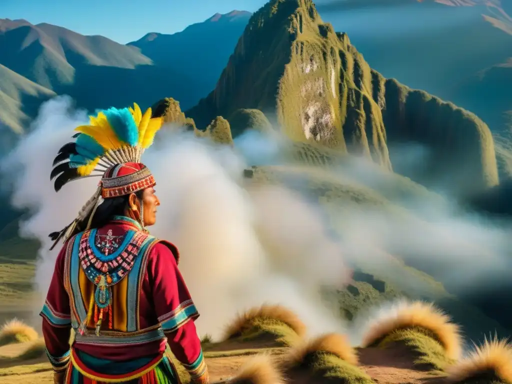 Vibrante festival Tinku en Bolivia, con danza ritual de la cultura indígena Quechua en los Andes