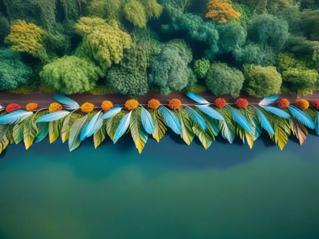 Vibrante mural de aves indígenas con significancia cultural en conservación