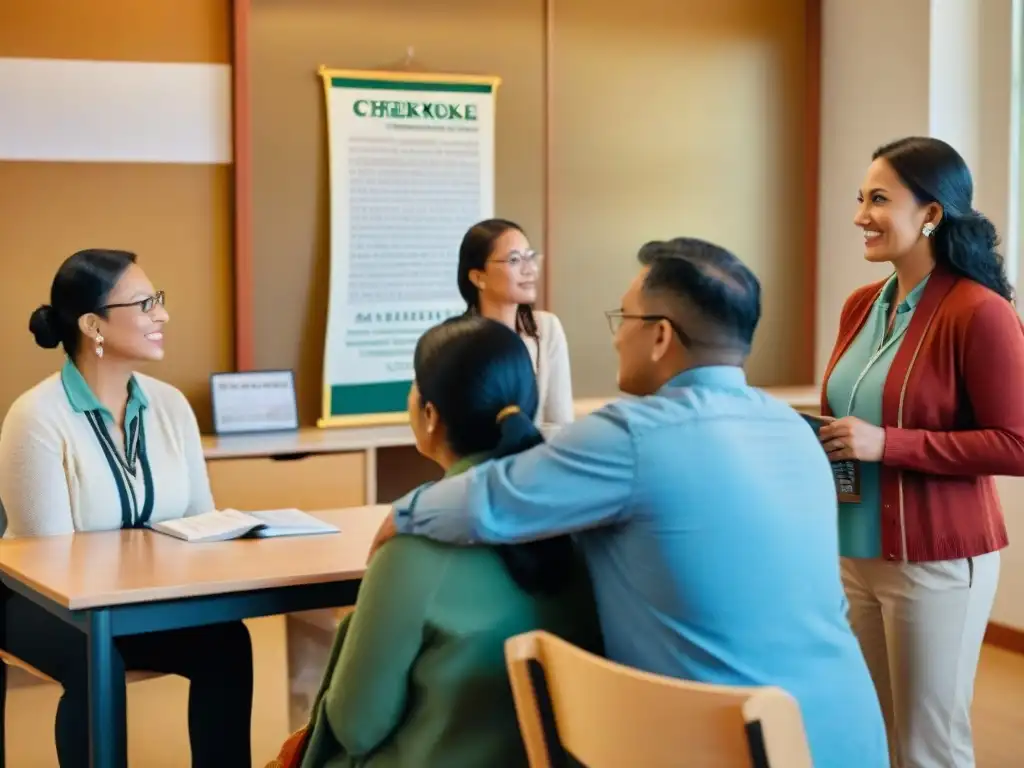 Un vibrante renacimiento del idioma Cherokee en la actualidad, con maestros y estudiantes inmersos en la revitalización cultural