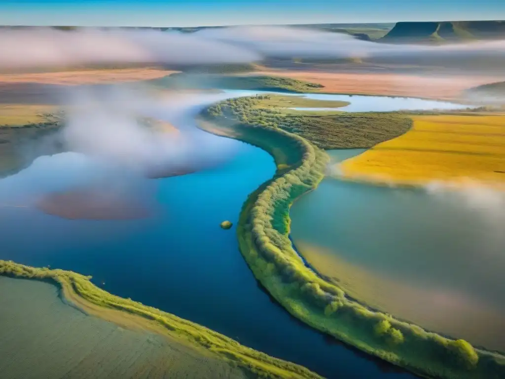 Vista aérea de la Reserva Standing Rock, activismo ambiental de los Sioux en paisajes naturales y sagrados