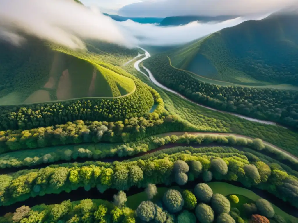 Vista aérea de territorio indígena, conservación tierras, comunidad en prácticas tradicionales con drone