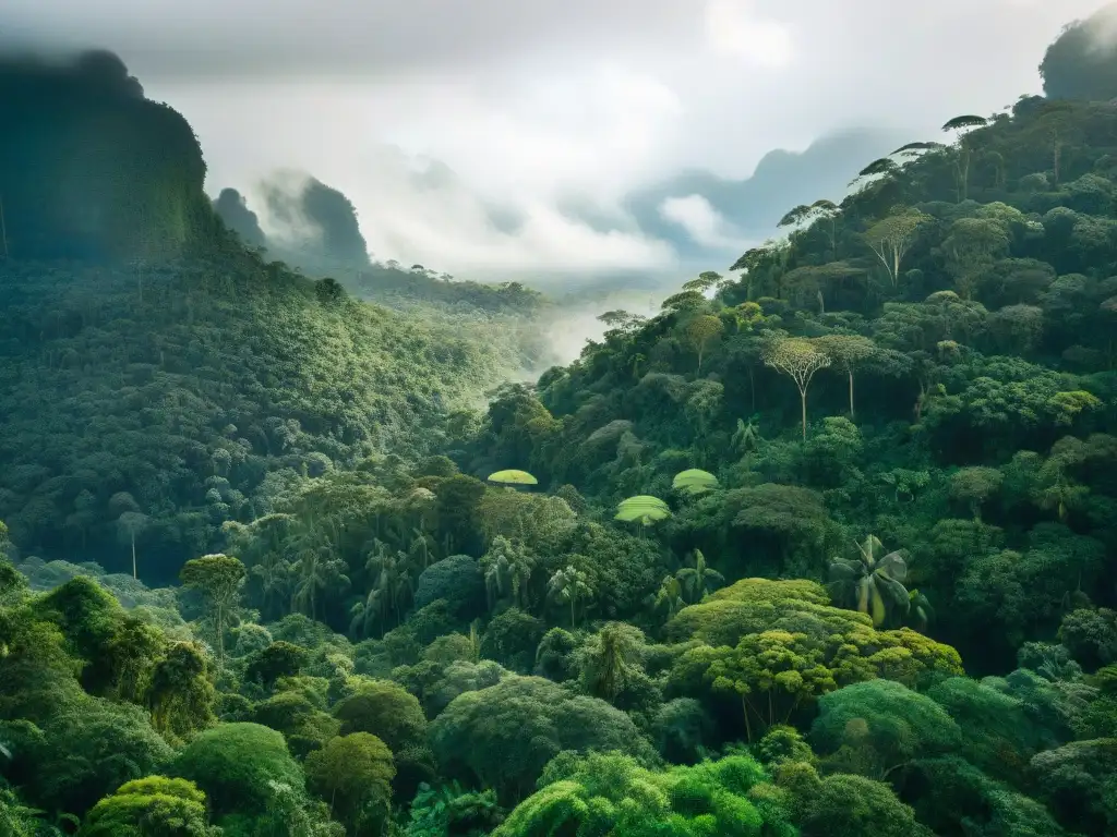 Una vista vibrante de la biodiversidad y la conservación en la selva con pueblos indígenas