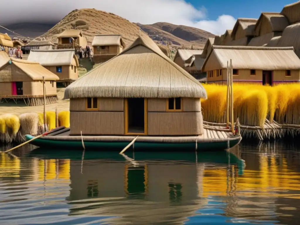 Viviendas flotantes Uros en el Titicaca: artesanía sostenible y cultura reflejadas en el hogar flotante